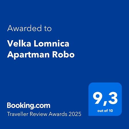 Velka Lomnica Apartman Robo Экстерьер фото