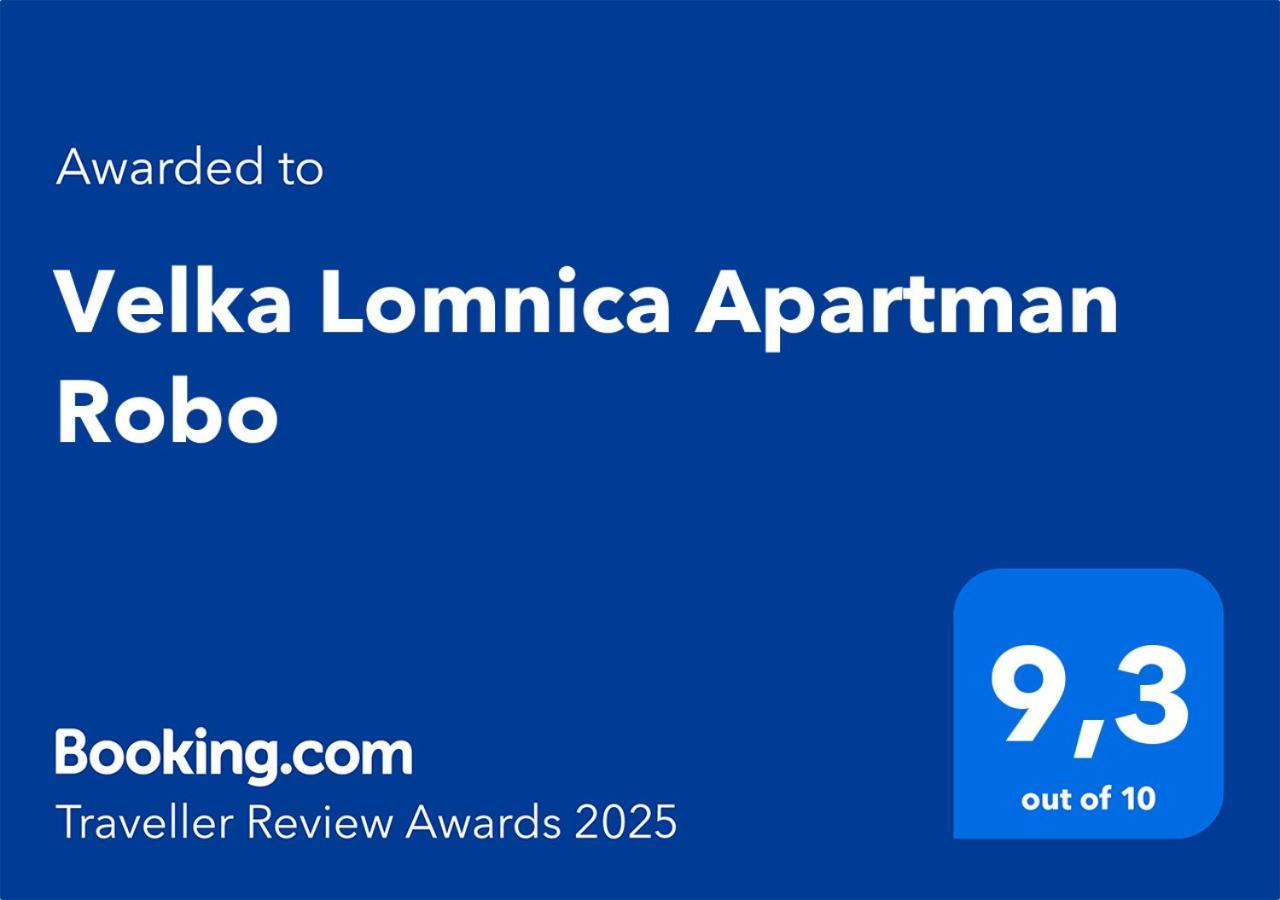 Velka Lomnica Apartman Robo Экстерьер фото